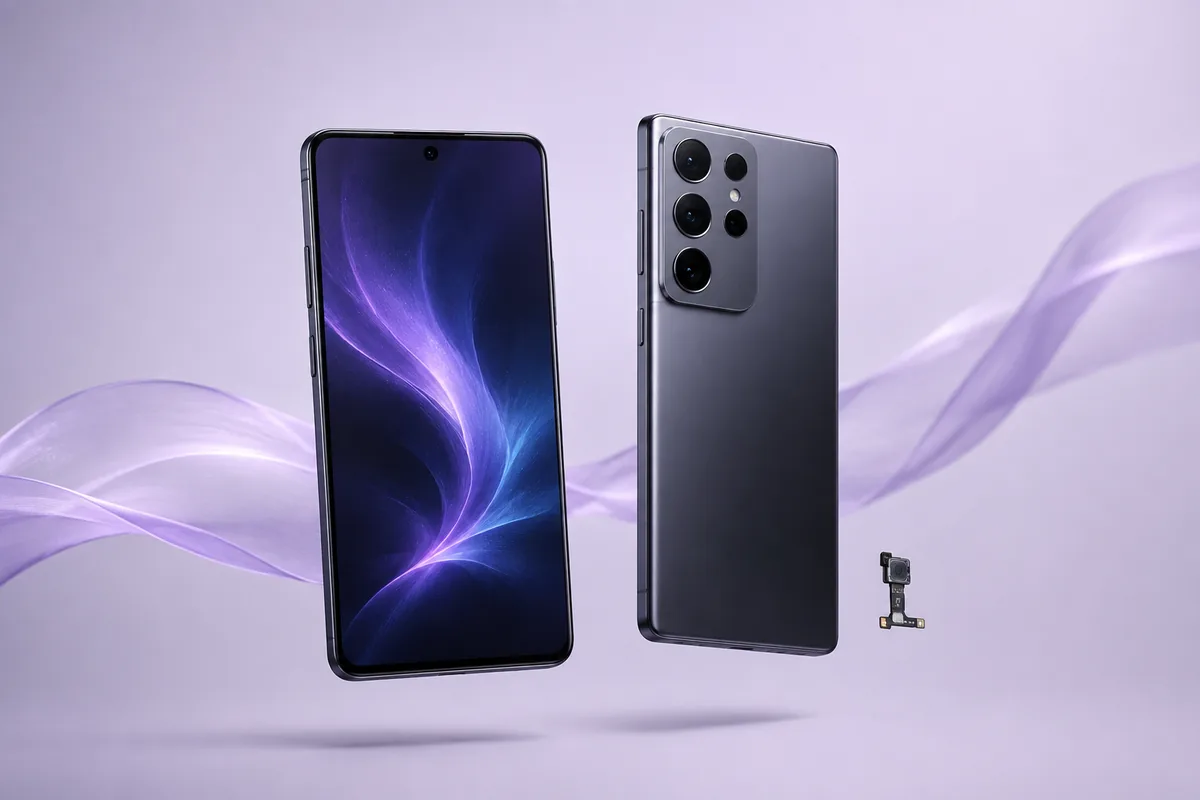 Smartphones premium em estúdio